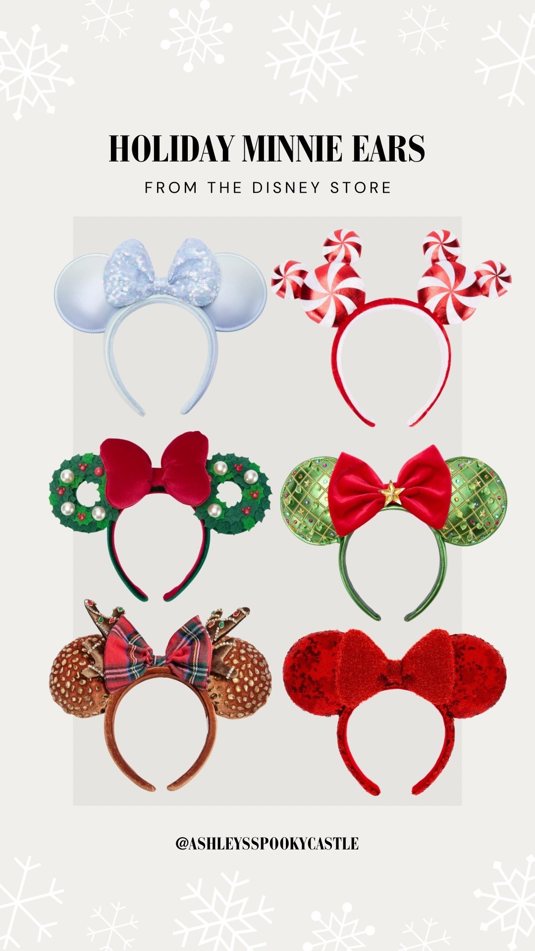 Disney holiday Minnie Mouse ears 

#LTKSeasonal #LTKStyleTip #LTKHoliday