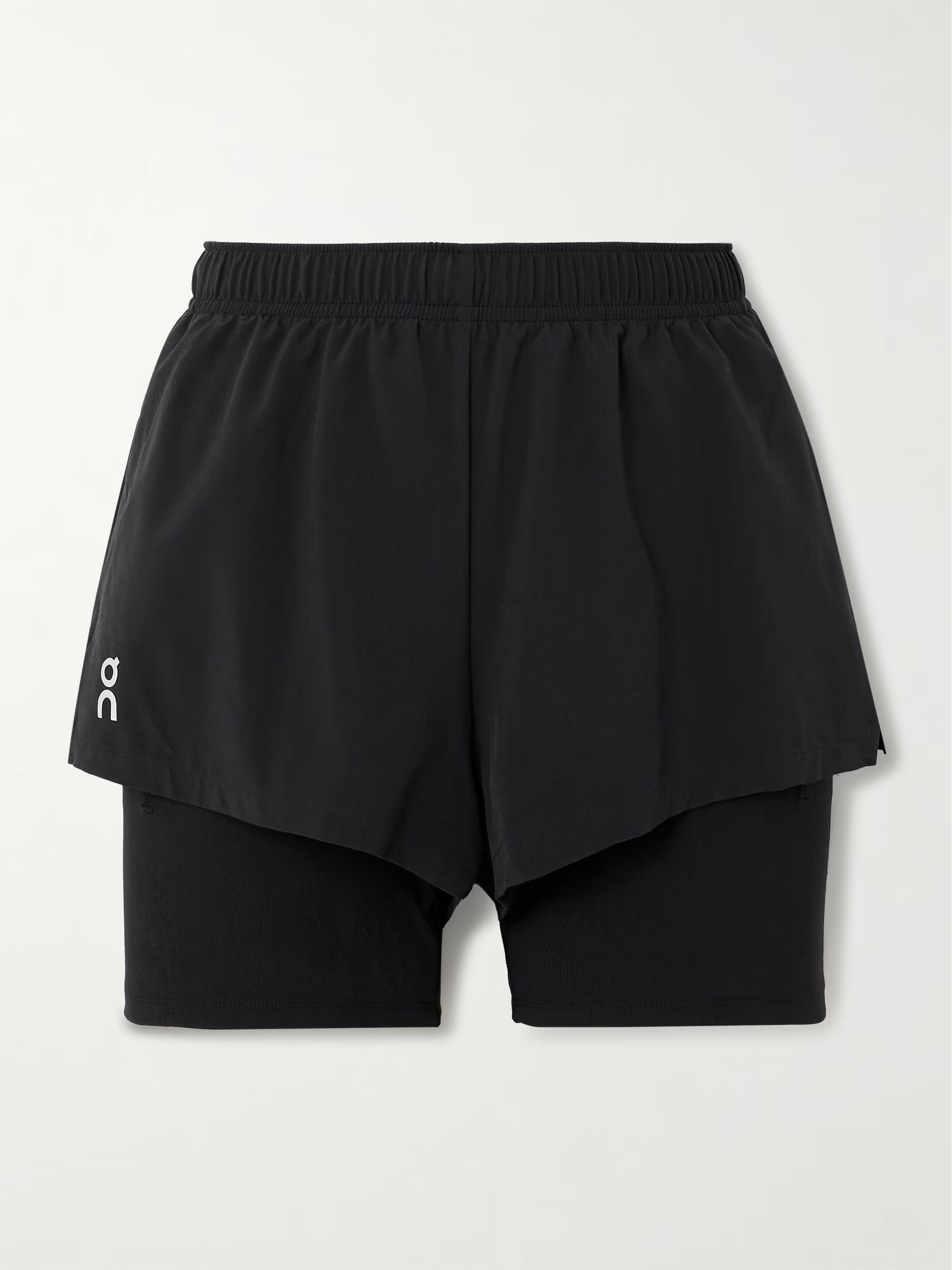 Pace layered recycled-shell and stretch-jersey shorts | NET-A-PORTER (UK & EU)