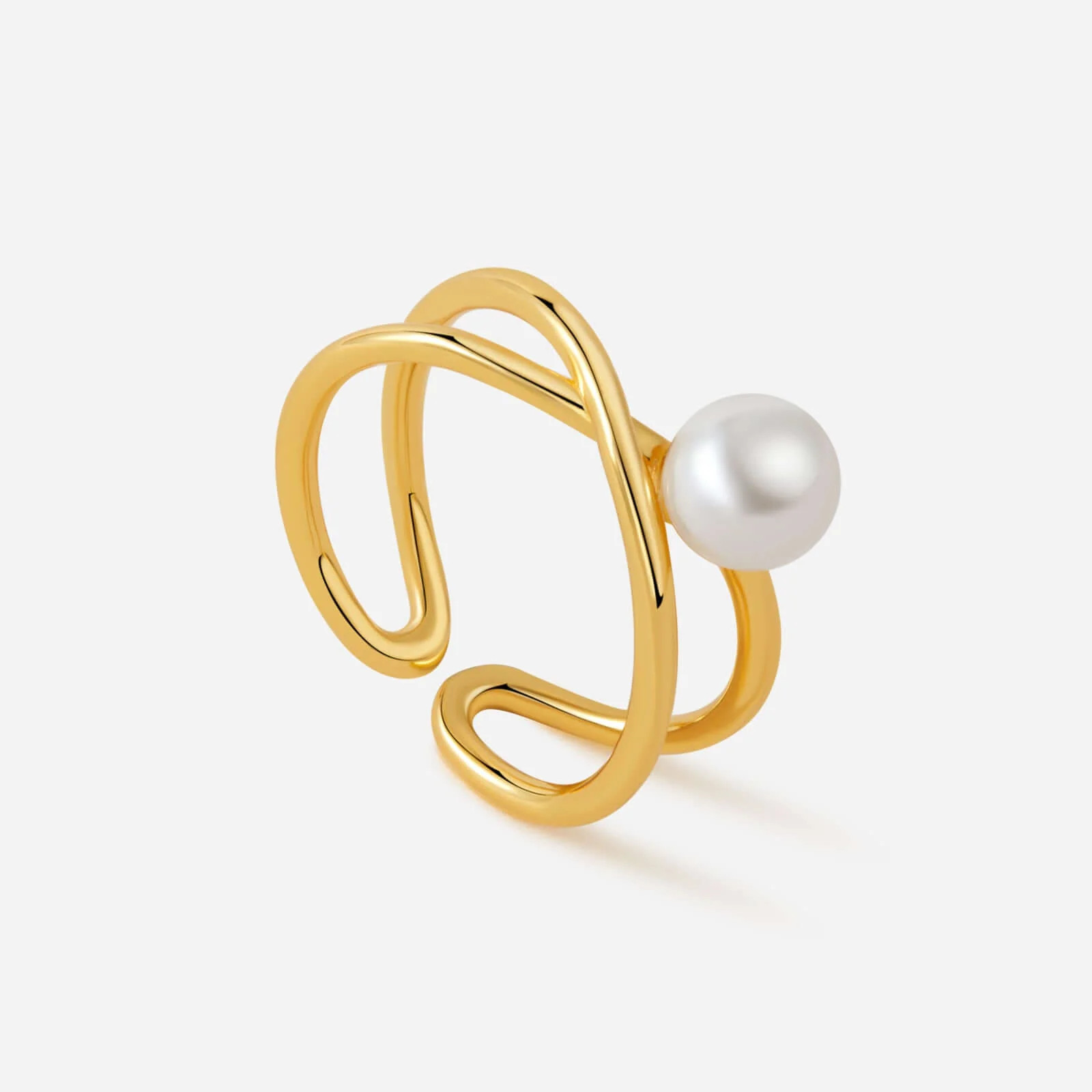 「Wavelet」Freshwater Pearl Ring | Suihe Jewelry