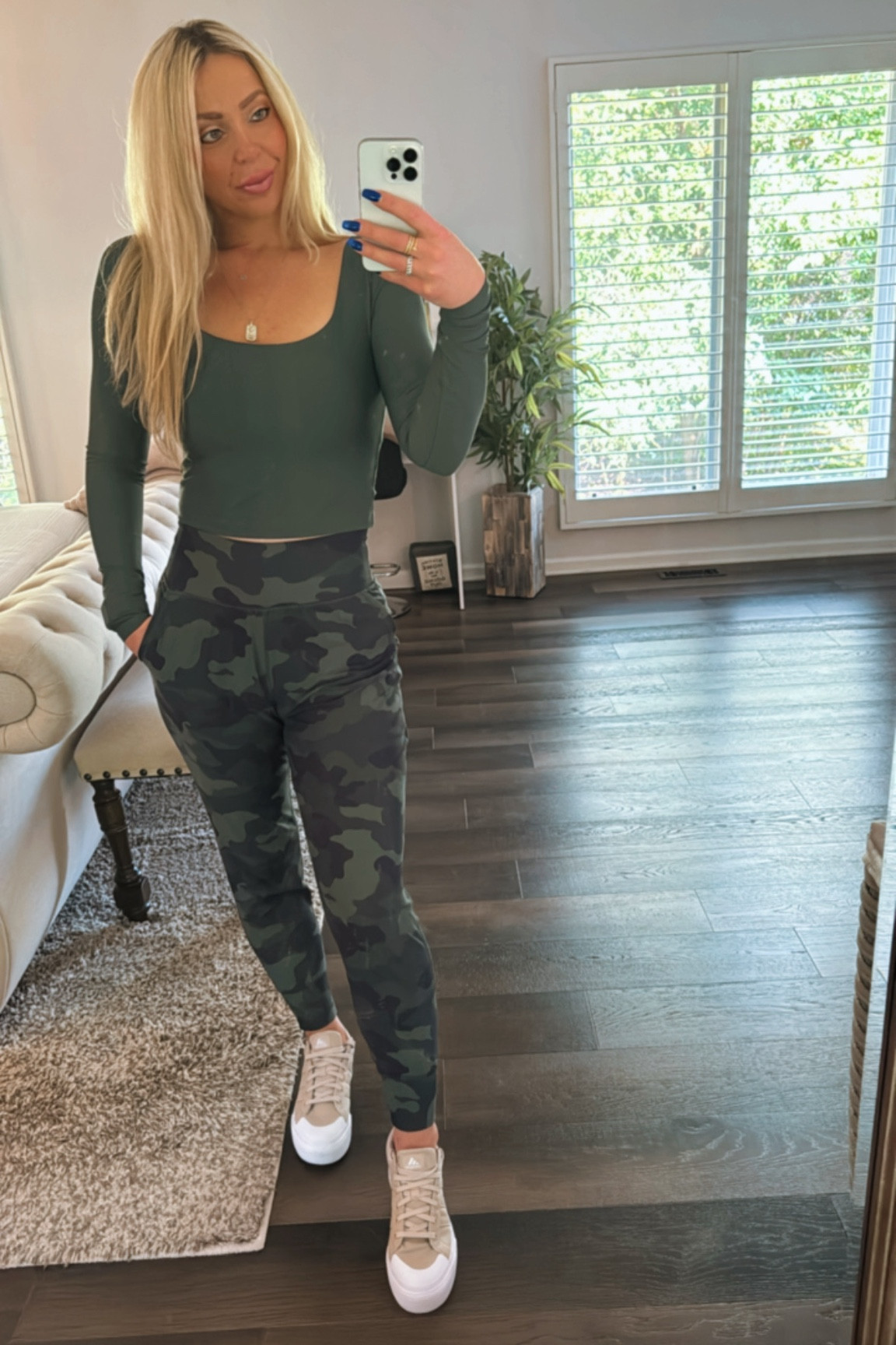 Loving these joggers and this crop top has built in support! I love the camo and this army green! Both come in many colors! AND all athletic wear is 50% off right now!

#LTKFallSale #LTKSaleAlert #LTKActive