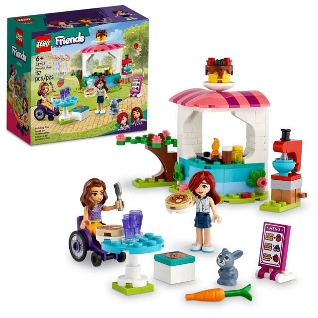 LEGO Friends Pancake Shop 41753 Building Toy Set, Pretend Creative Fun for Boys and Girls Ages 6+... | Walmart (US)