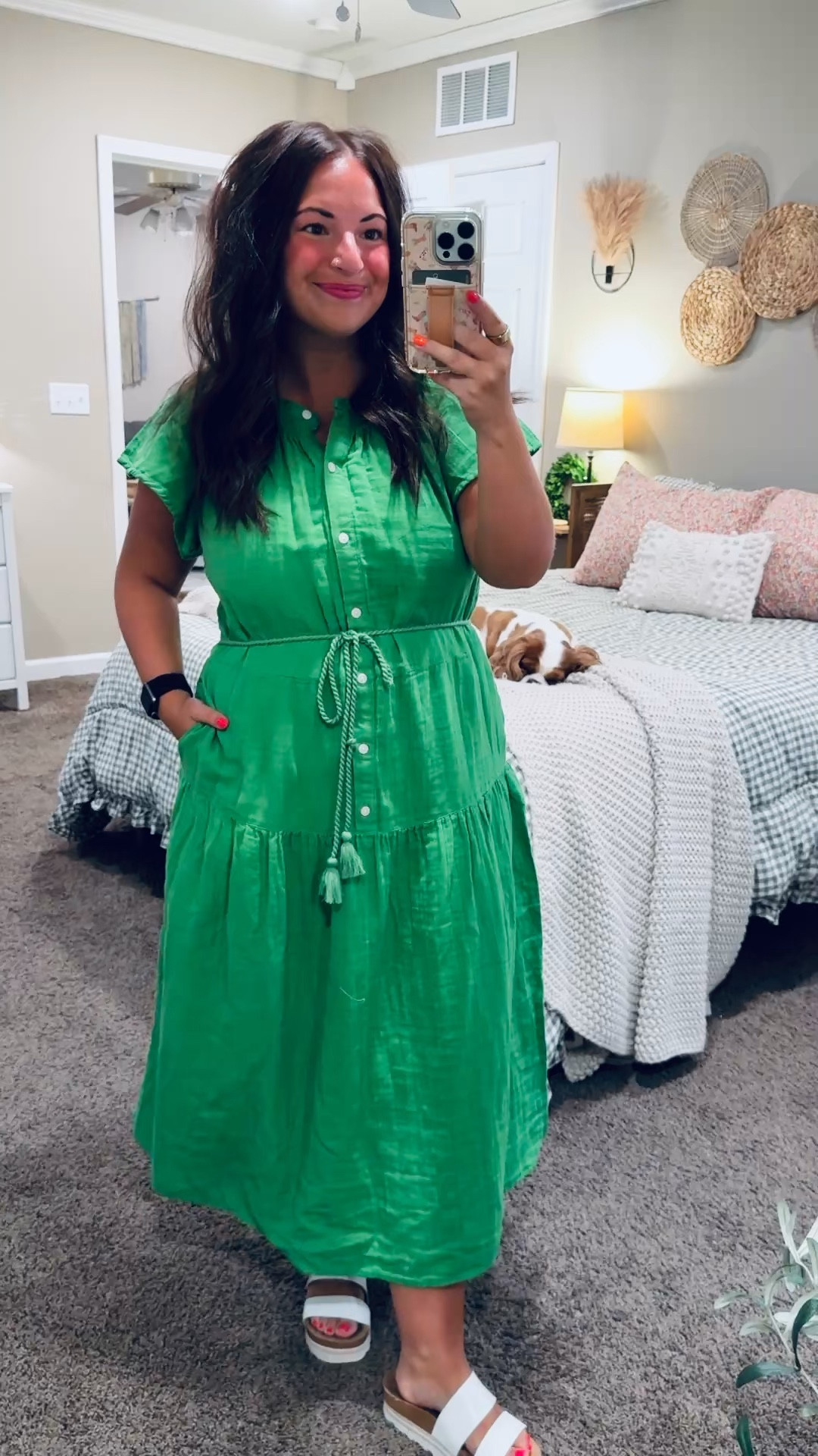 A good midi dress is a summer staple ☀️ This Walmart find is flattering, lightweight, and budget-friendly—everything I look for in an everyday dress.


sandals: fit true to size // wearing a 5
dress: fits true to size // wearing a large 

 #LTKootd #LTKMidsize #LTKWorkwear