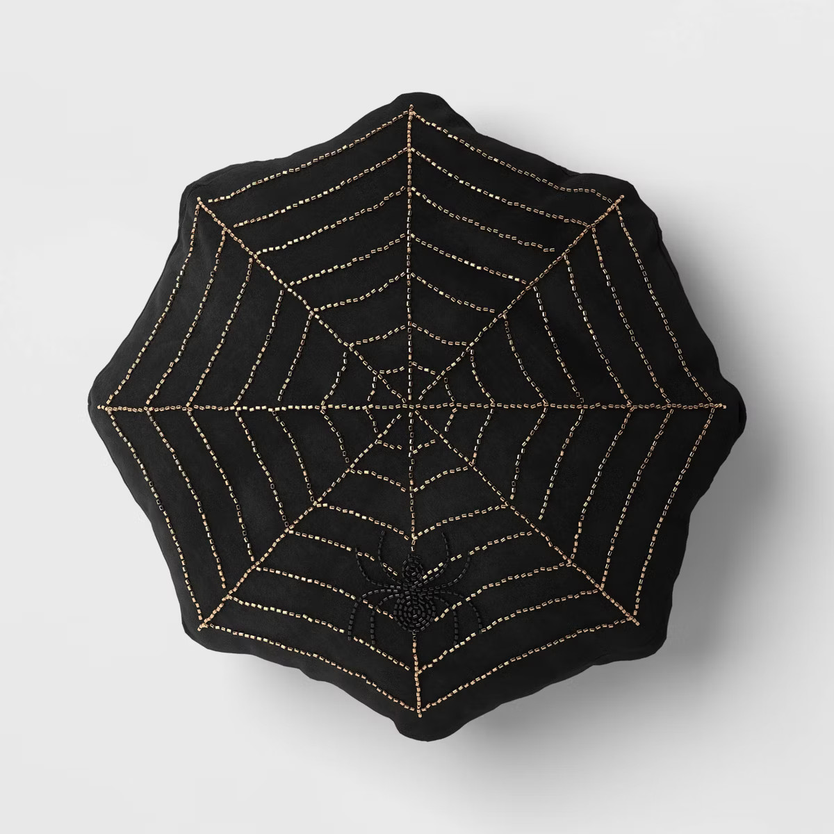 Shaped Beaded Web Pillow - Black/Gold - Threshold™ | Target