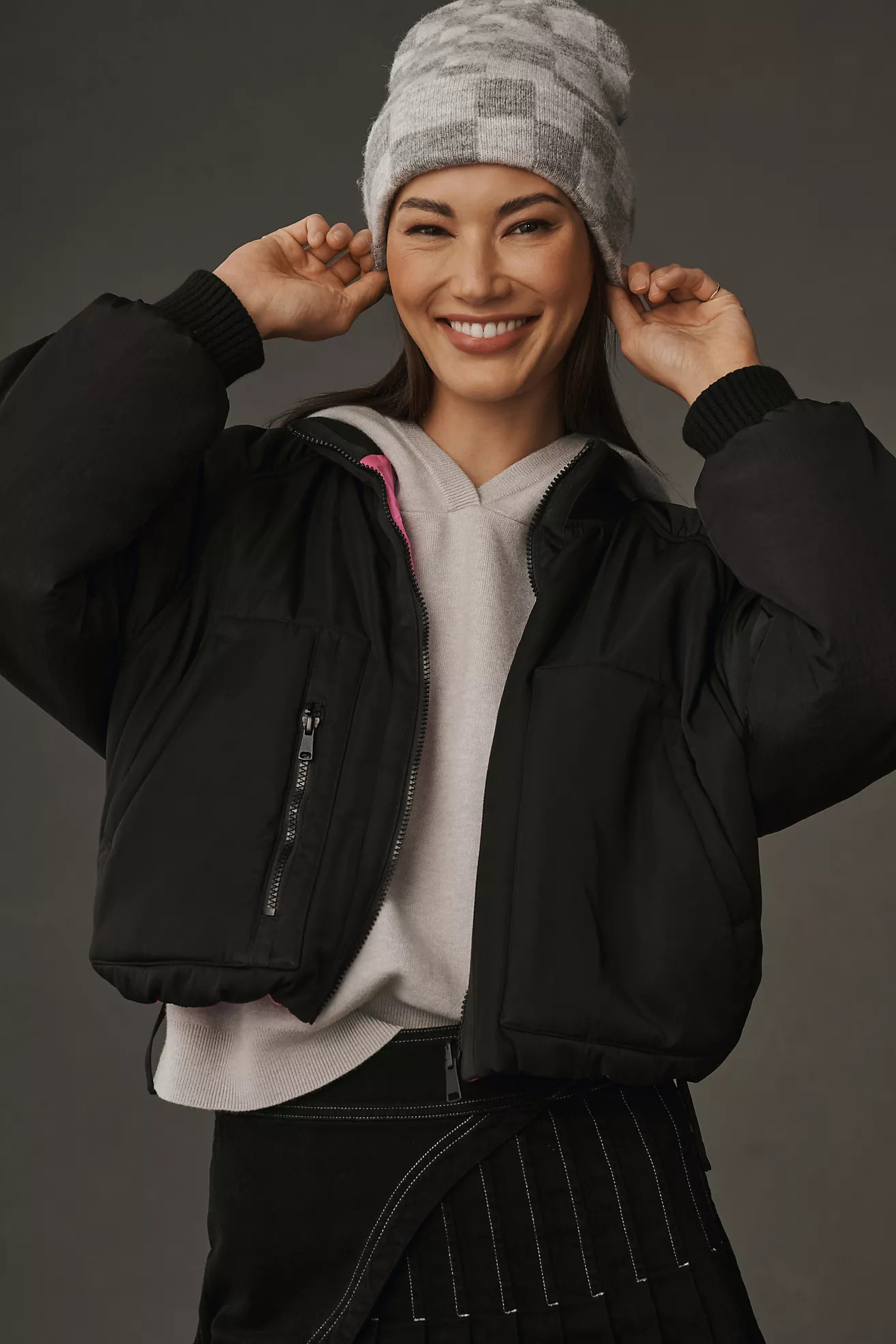 Maeve Checkered Beanie | Anthropologie (US)