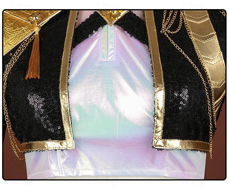 KPop-demoninmetsästäjät Idoli Rumi Huntrix Asu Naamiaisasut Virtuaalinen idoli Elokuva-cosplay... | Lightinthebox