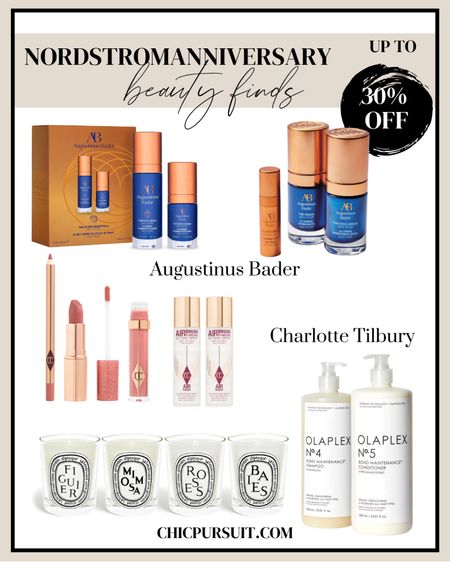 We’re sharing our favourite NSALE beauty finds from brands like Augustinus Bader, Charlotte Tilbury, Diptyque and Olaplex. These are all up to 30% off – so good stocking up on your beauty essentials! Add them to our Wishlist today, or shop already if you have access! Nordstrom anniversary sale 2023, NSALE 2023, NSALE beauty, Nordstrom anniversary sale beauty, best of NSALE, Diptyque candle, NSALE candles, Nordstrom anniversary sale candles

#LTKsalealert #LTKxNSale #LTKbeauty