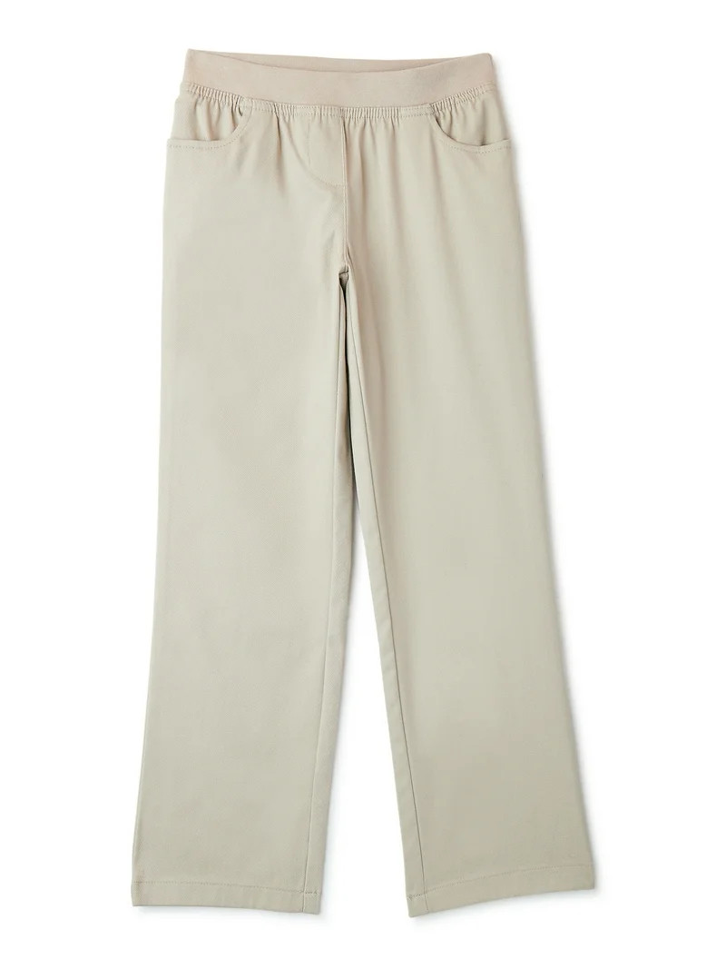 Wonder Nation Girls School Uniform Pull On Pants, Sizes 4-16 & Plus - Walmart.com | Walmart (US)