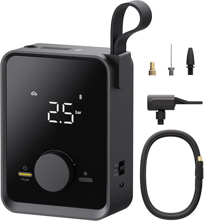 HOTO Tire Inflator Portable, Electric Air Pump Pro for Car Tires with Digital Pressure Gauge 120P... | Amazon (US)