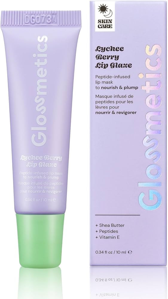 Glossmetics Lychee-Berry Lip Glaze - Skin Care Overnight Lip Mask for Dry Lips, Hydrating Lip Bal... | Amazon (US)