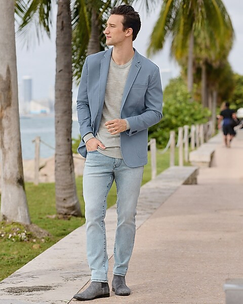 Slim Light Modern Vintage Wash Hyper Stretch Jeans | Express