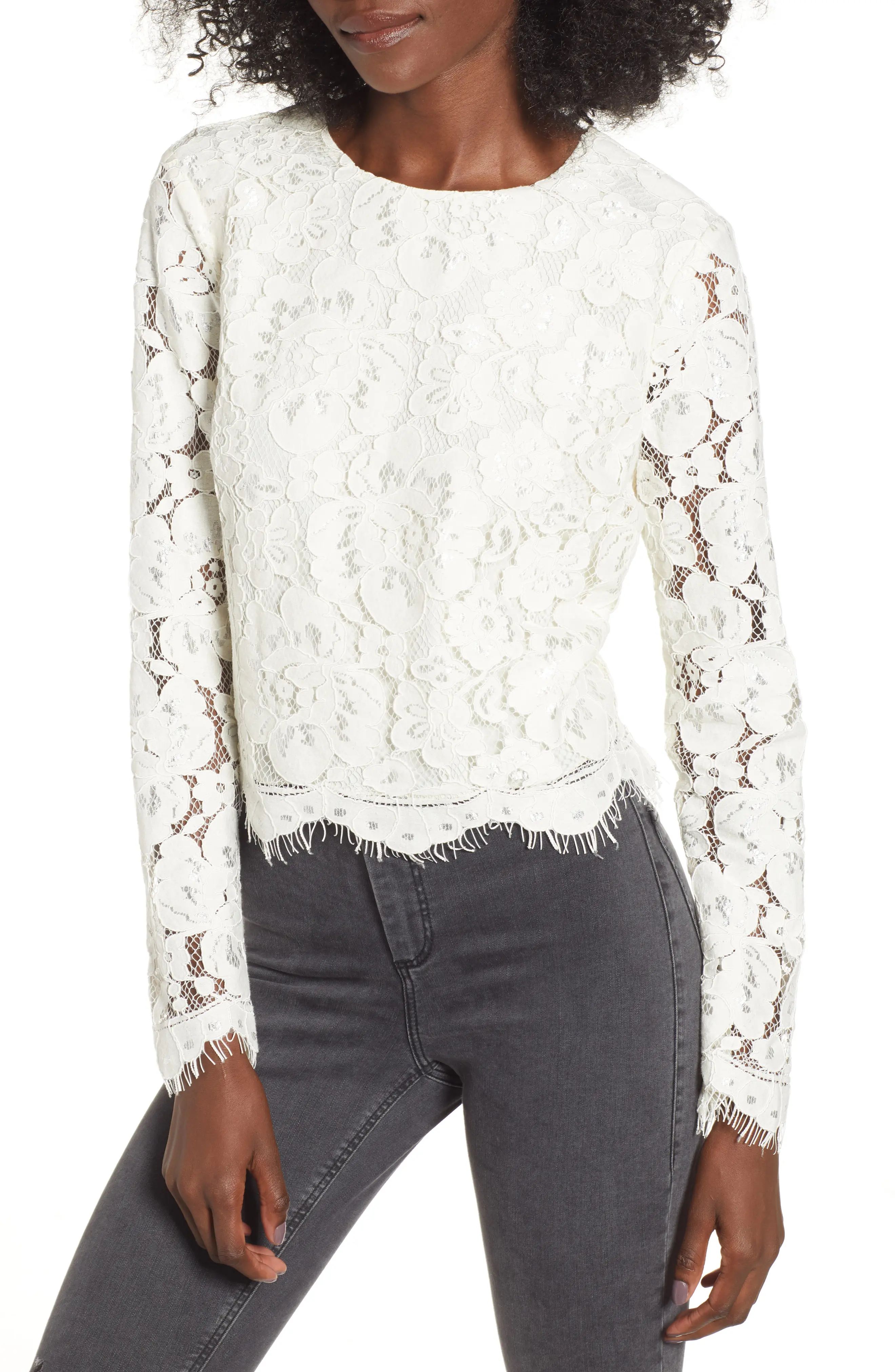 WAYF Erin Lace Top | Nordstrom