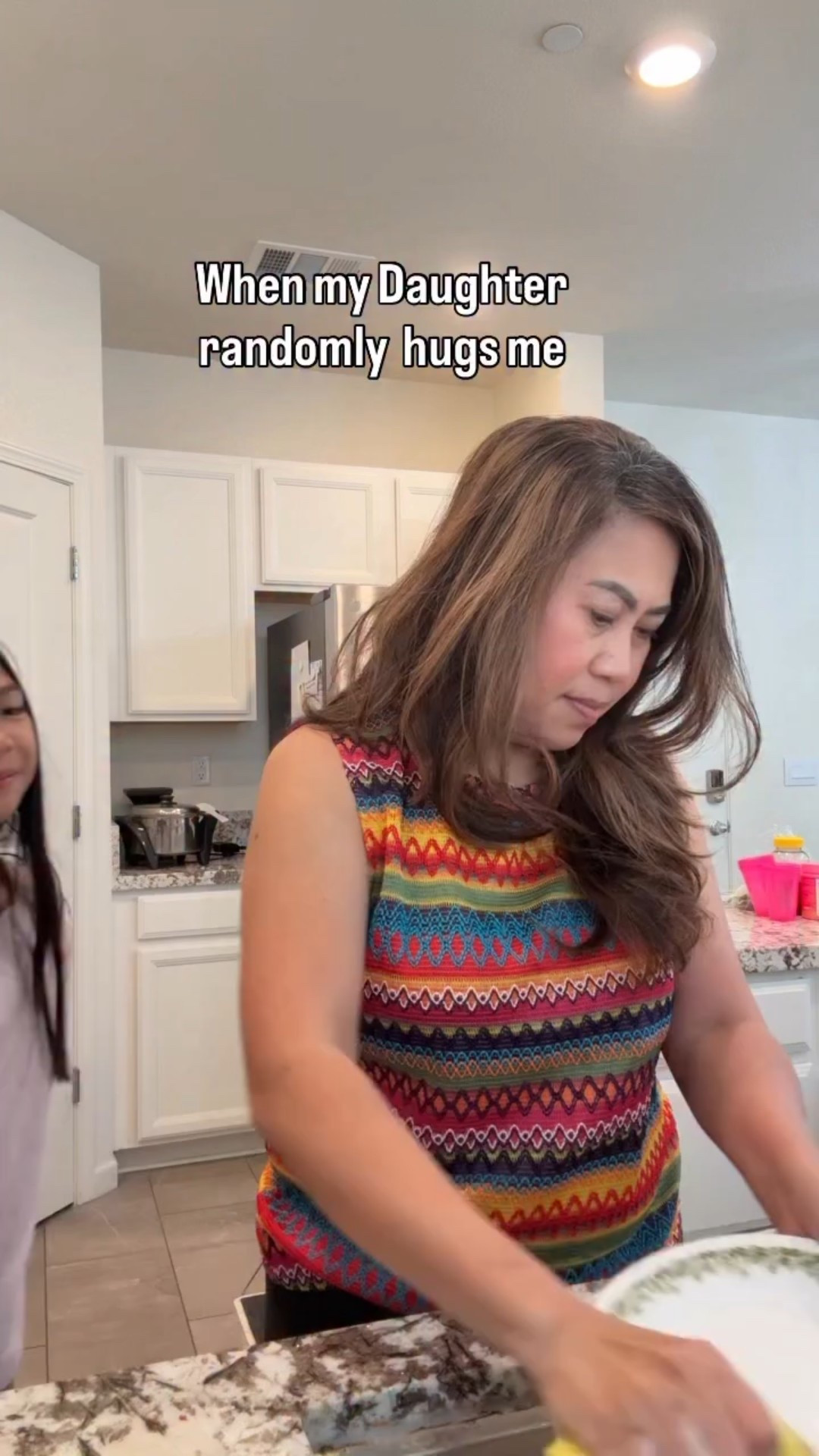 A hug and a smile.. with a high pitched “Hi mom” means she asking for something 🤣

•
#momofinstagram #girlmom #momdaughtergoals #sacramentomoms