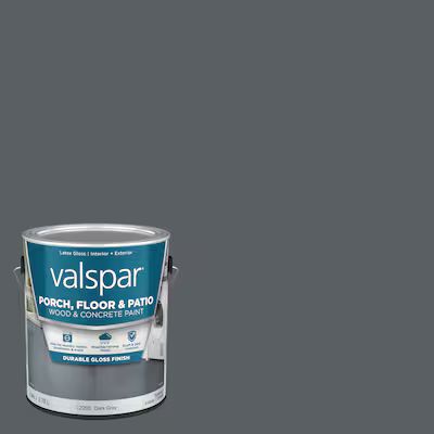 Valspar Dark Gray Gloss Exterior Porch and Floor Paint (1-Gallon) Lowes.com | Lowe's