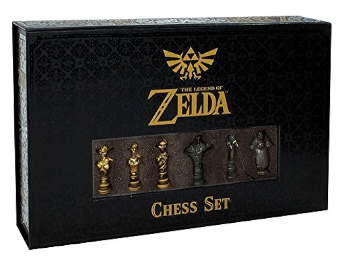 USAopoly The Legend of Zelda Chess Set | 32 Custom Sculpt Chess Pieces | Link vs. Ganon | Themed Che | Amazon (US)