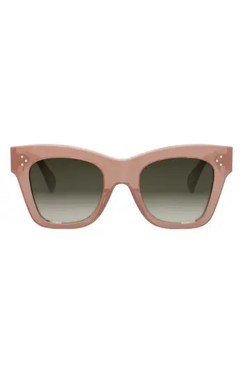 CELINE 50mm Gradient Bold 3 Dot Cat Eye Sunglasses in Pink /Gradient Brown at Nordstrom Rack | Nordstrom Rack