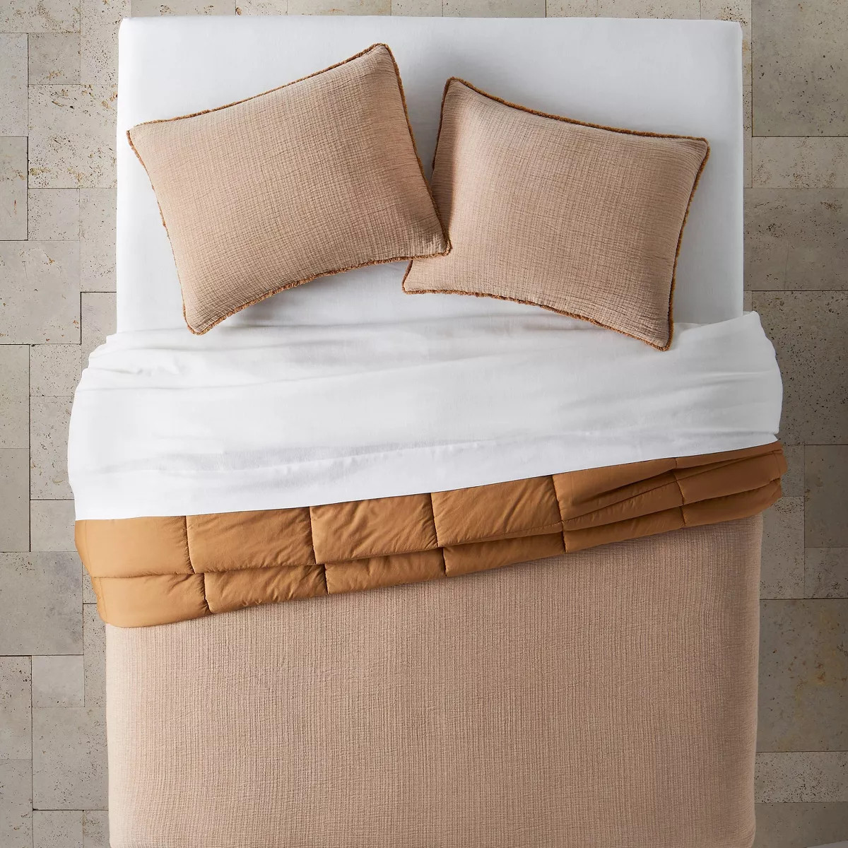 Textured Chambray Cotton Comforter & Sham Set - Casaluna™ | Target