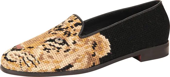 BY PAIGE Needlepoint Big Cat Flat (Women) | Nordstrom