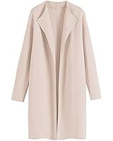 ANRABESS Women's Open Front Knit Cardigan Long Sleeve Lapel Casual Solid Classy Sweater Jacket 71... | Amazon (US)