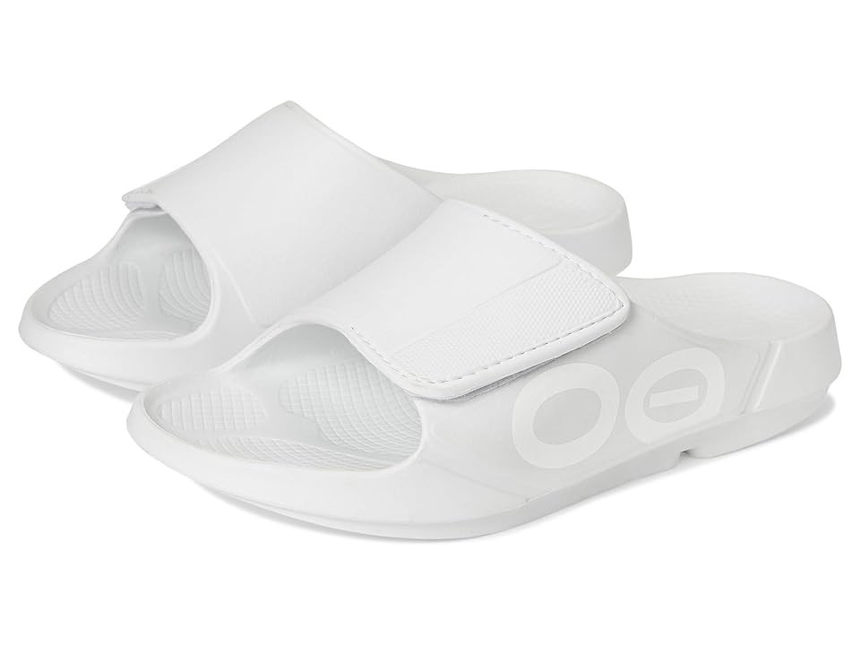 OOFOS OOahh Sport Flex Running Shoes White : Men's 12 - Women's 14 Medium, Synthetic | Zappos
