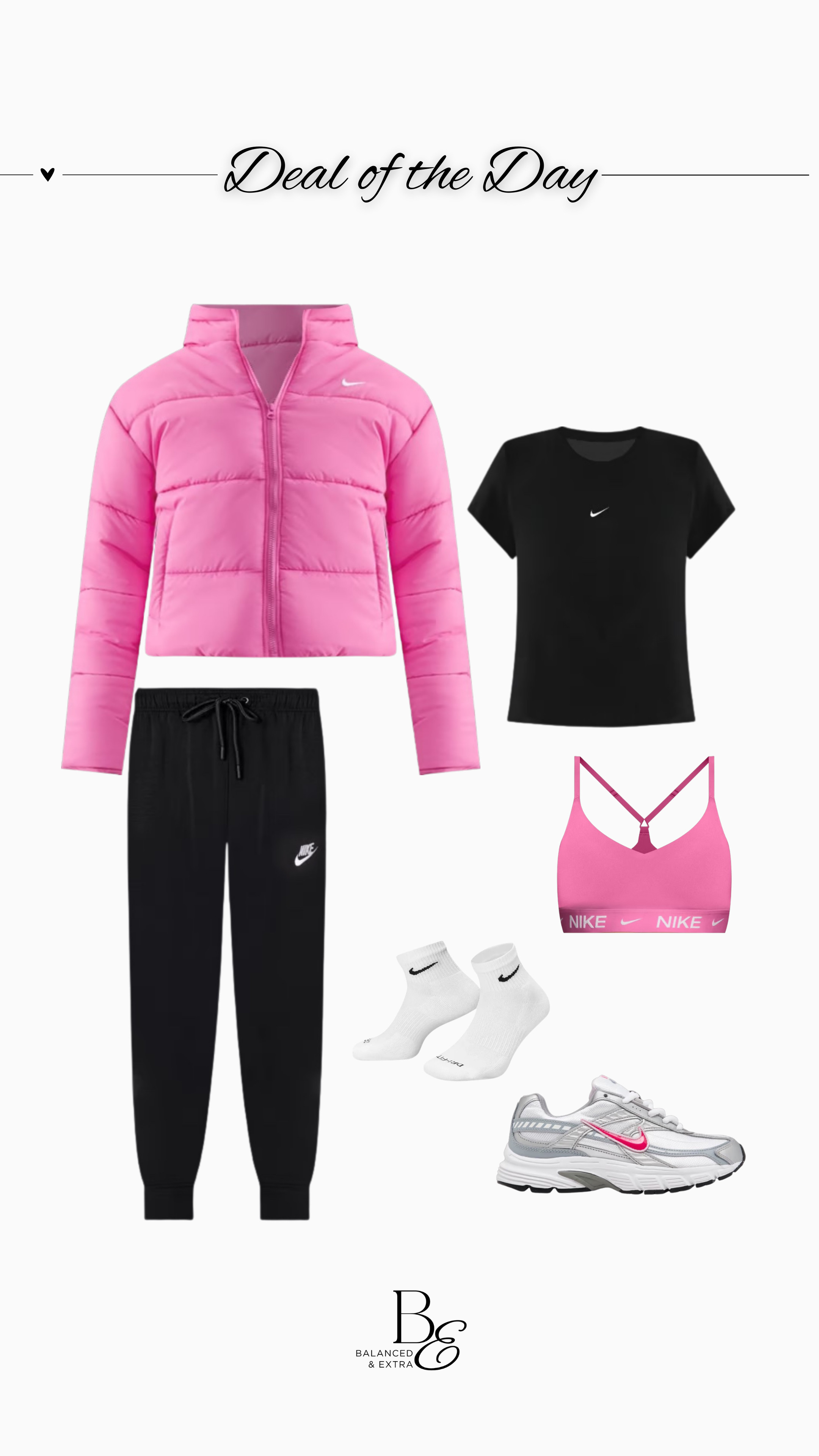 You can never go wrong with a warm fitness set from Nike!  And she will love this pink & black combo.  You will love the price! 🩷🖤 

 #LTKGiftGuide #LTKActive #LTKSaleAlert
