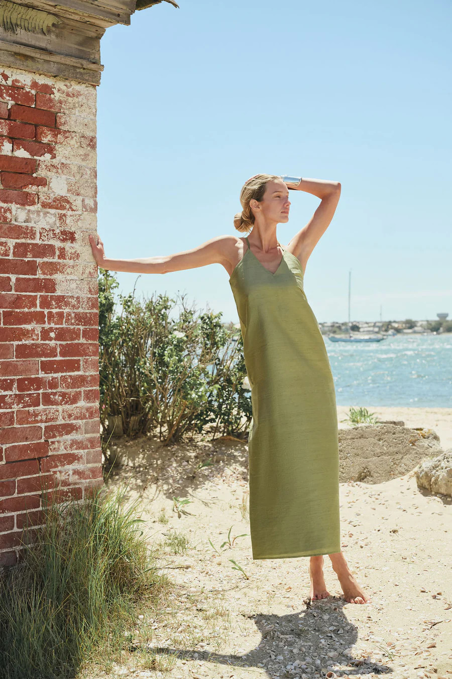 Merritt Dress - Moss | Julia Amory