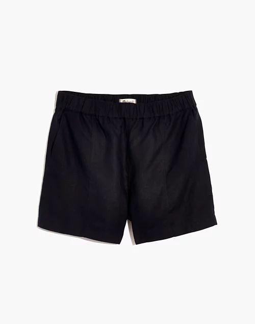 Linen-Blend Easy Pull-On Shorts | Madewell