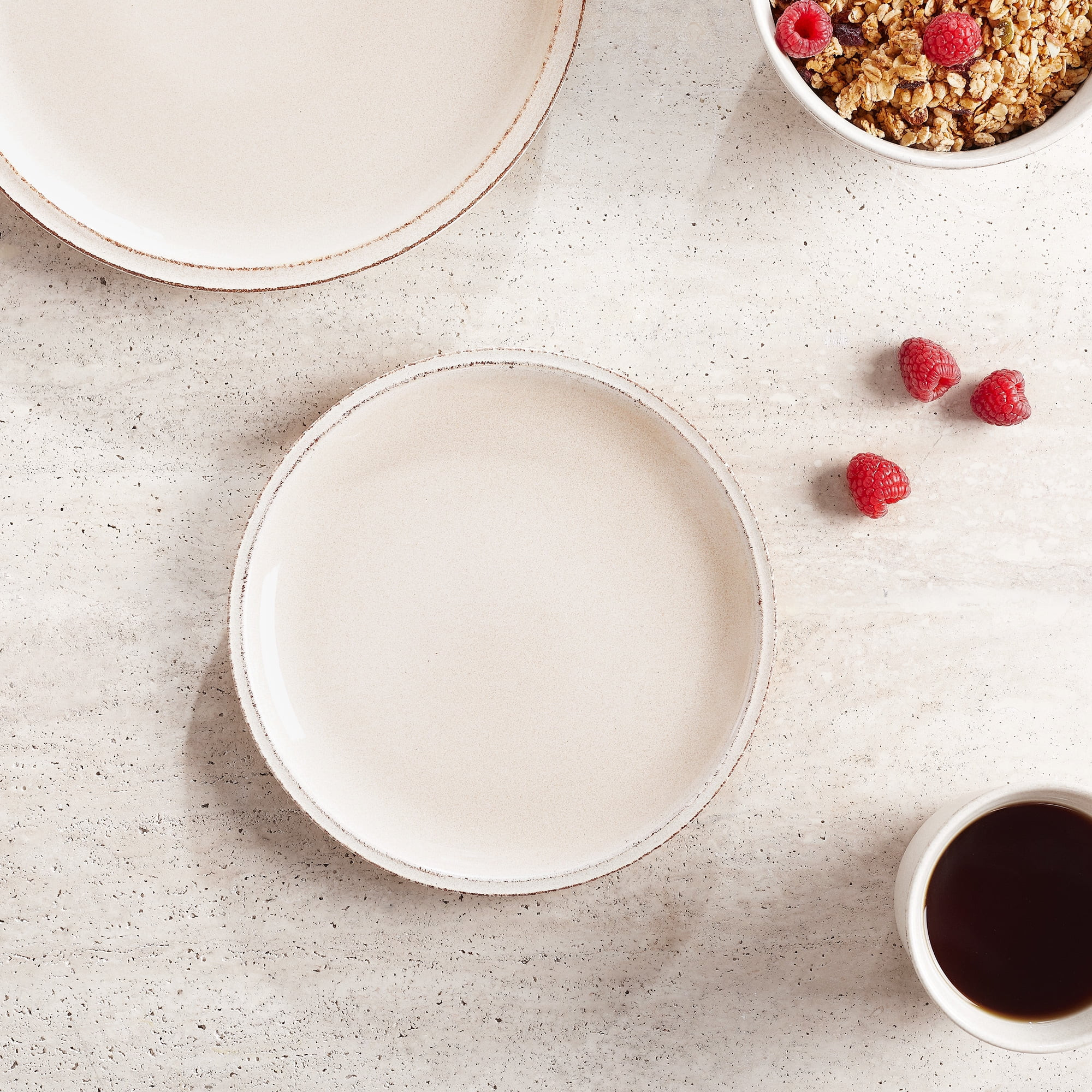 Better Homes & Gardens Classic Cream Stoneware Salad Plate | Walmart (US)