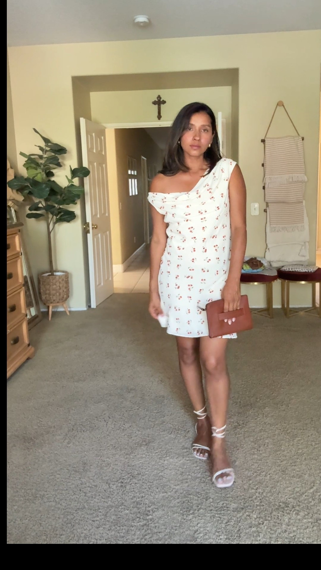 Short and sassy with a cherry print on it.

#LTKSeasonal #LTKTravel #LTKStyleTip