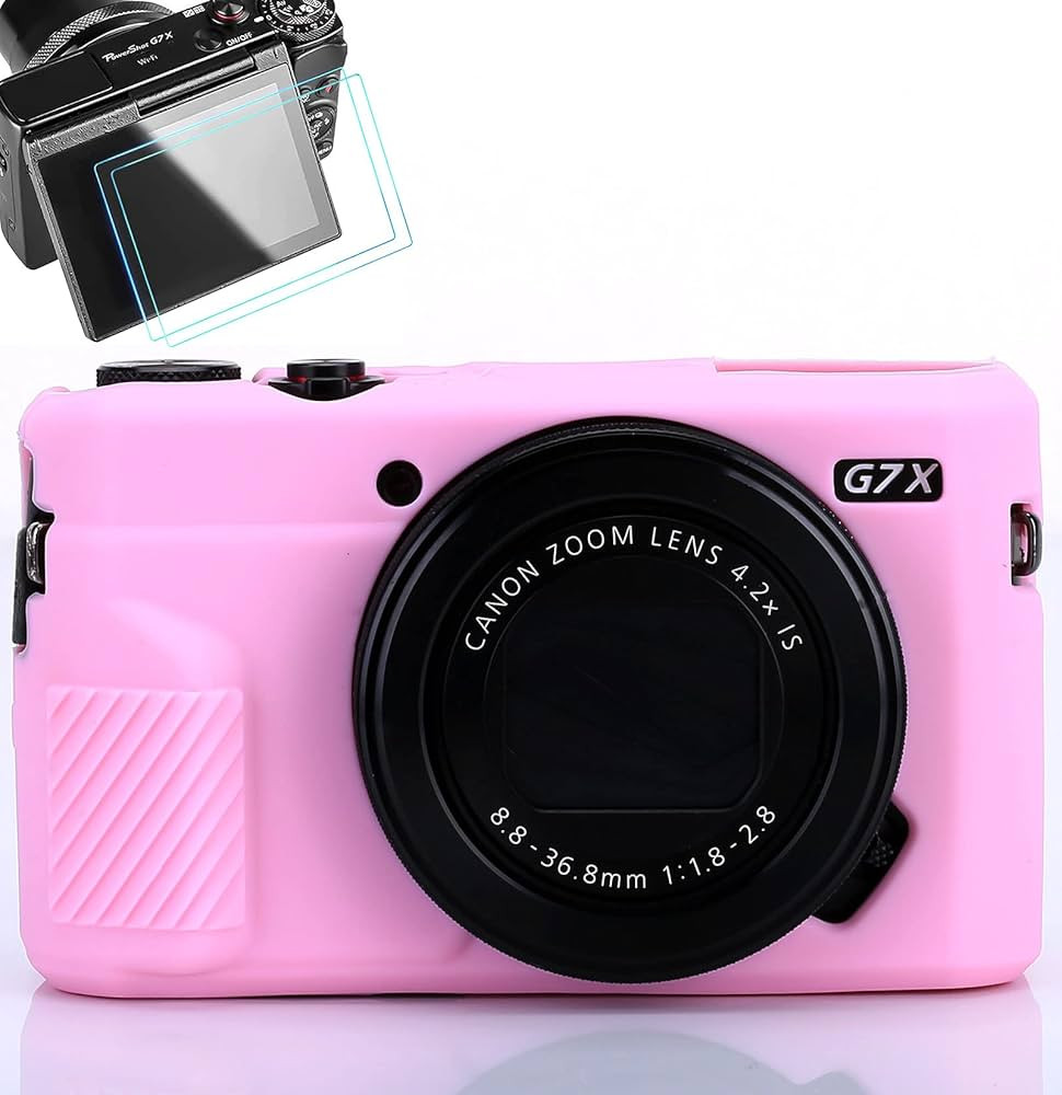 Pocoukate Camera Body Case for Canon G7X /G7X Mark II/Mark III Silicone Case Cover with Optical 9... | Amazon (US)
