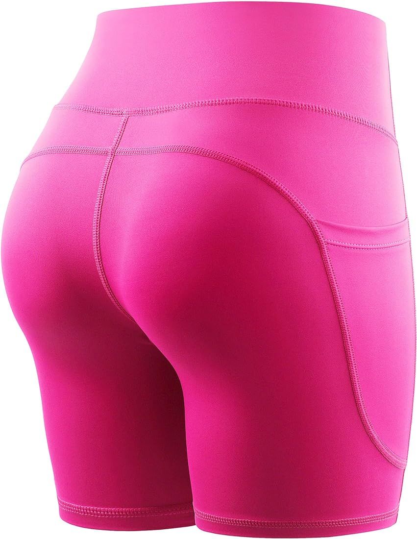 CADMUS High Waist Yoga Shorts for Women Naked Feeling Workout Running Biker Shorts | Amazon (US)