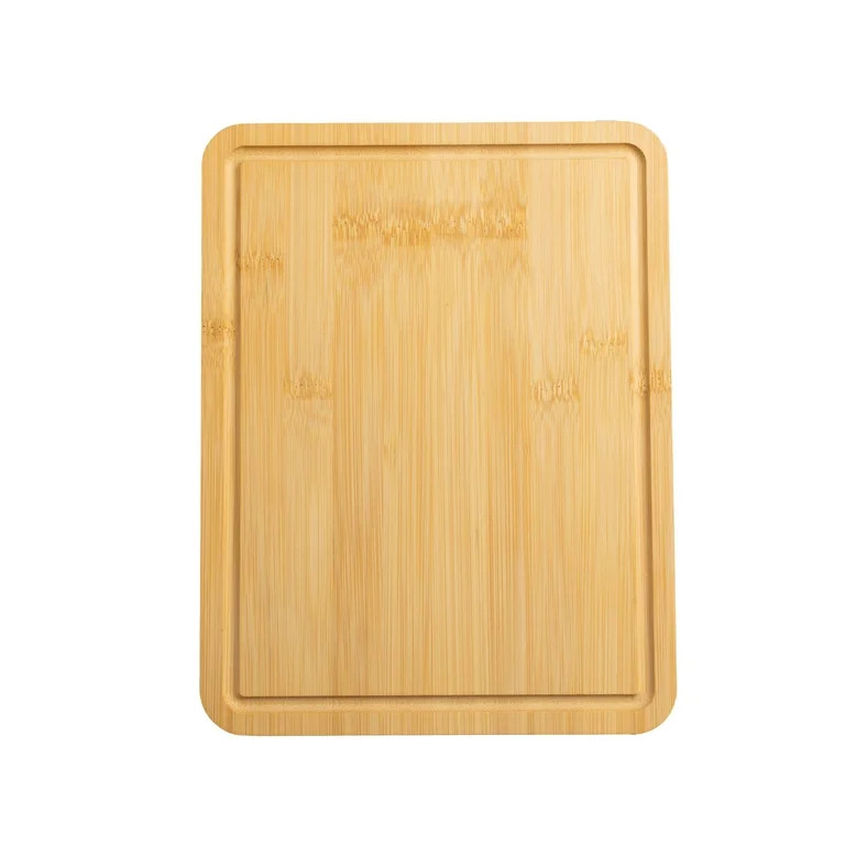 Mainstays 8.5" x 11" Non-Slip Bamboo Cutting Board, 100% Natural Bamboo Color, with Juice Groove | Walmart (US)