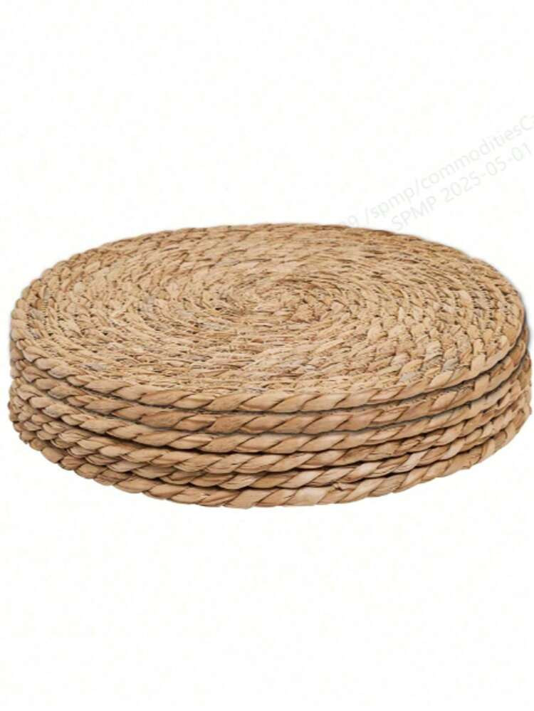 Defined Deco Woven Placemats, 1 Piece Set, 5/8 Inch Round Rattan Placemats, Natural Hand-Woven Water Hyacinth Placemats, Rustic Style Woven Placemats, Vintage Woven Willow Table Mats, Suitable For Dining Tables, Home, Weddings. Round Woven Placemats, Handmade Natural Willow Woven Placemats, Rattan Dining Table Placemats, Two Sizes Available, Suitable For Holidays, Weddings & Home Decor, Bohemian Style Natural Woven Placemats (Also Suitable For Cups/Bowls), Cattail Woven Placemats, Coasters, Bowl Mats, Bohemian Rattan Placemats, Natural Hand-Woven Western-Style Placemats, Natural Water Hyacinth Placemats, Rattan Placemats, Willow Woven Placemats, Rustic Bohemian Style Woven Outdoor Placemats, Patio Dining Table Placemats | SHEIN USA | SHEIN