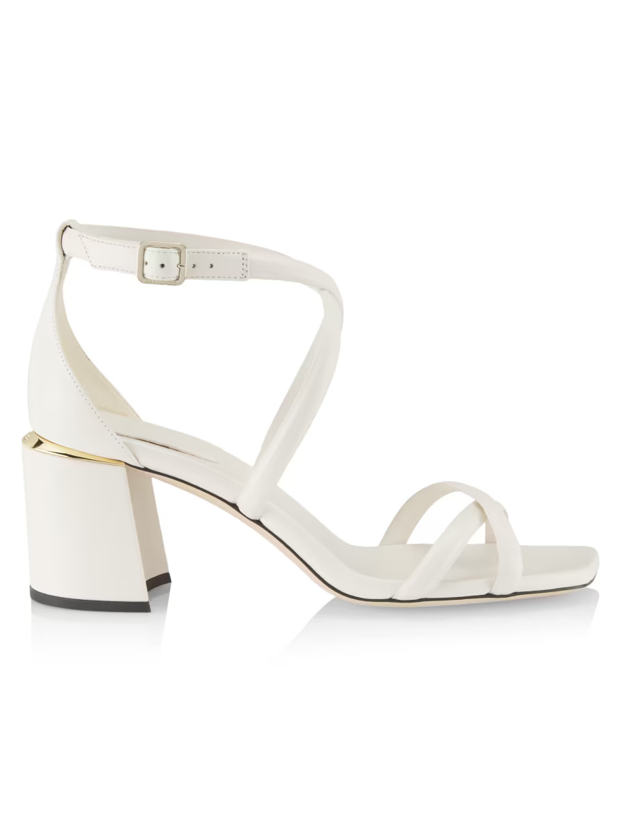 Rheea 65MM Leather Block Heel Sandals | Saks Fifth Avenue