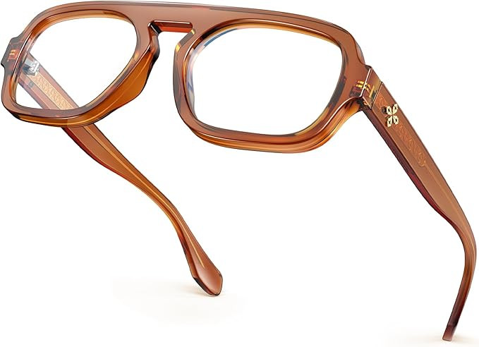 VISOONE Aviator Computer TR90 Blue Light Blocking Glasses For Women Men JANE | Amazon (US)