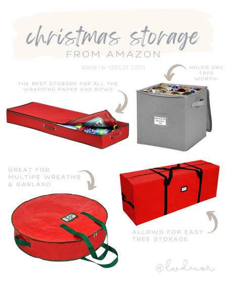 4 storage solutions for packing up Christmas and keeping everything organized for next year! 

#LTKsalealert #LTKHoliday #LTKhome