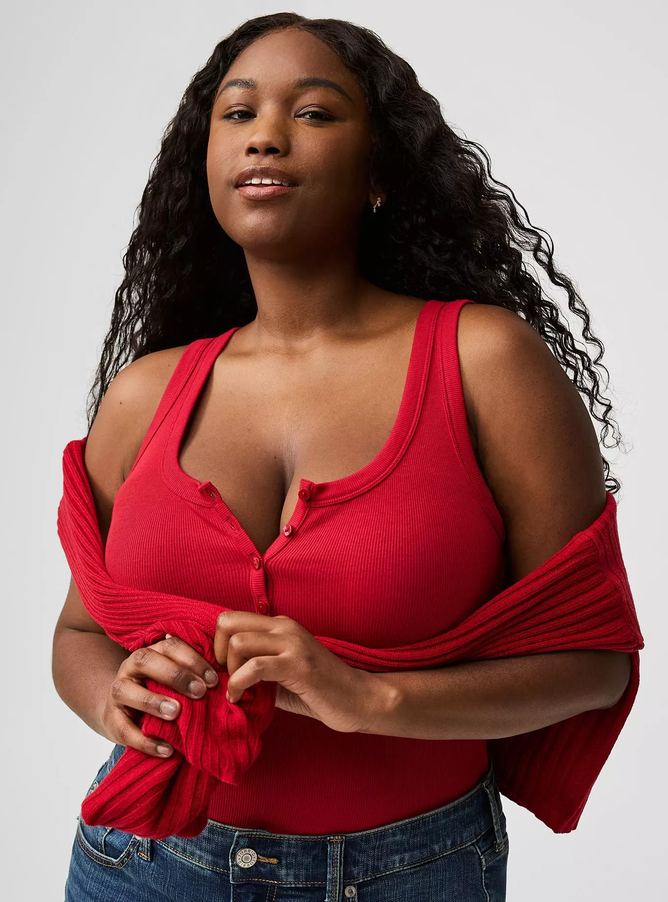 Scoop Henley Tank | Torrid (US & Canada)
