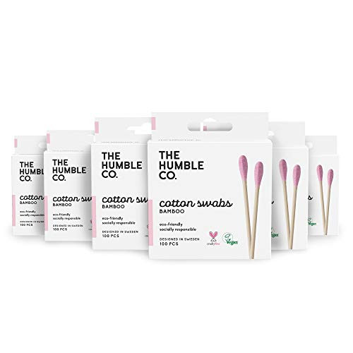 The Humble Co. Natural Bamboo Cotton Swabs (600 count) - Biodegradable, Organic Cotton Swabs and Eco | Amazon (US)