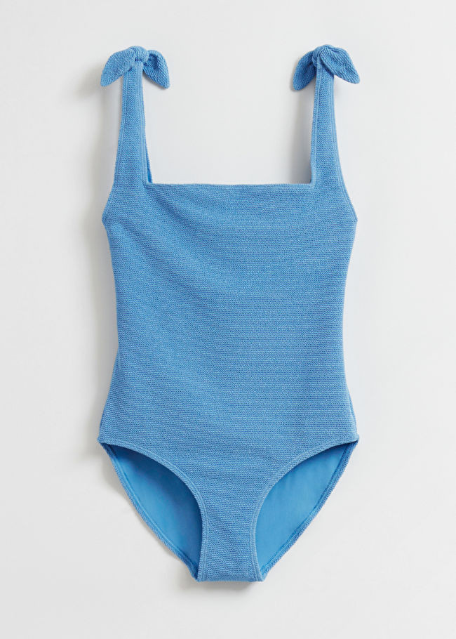 Textured Bow Tie Swimsuit | & Other Stories US