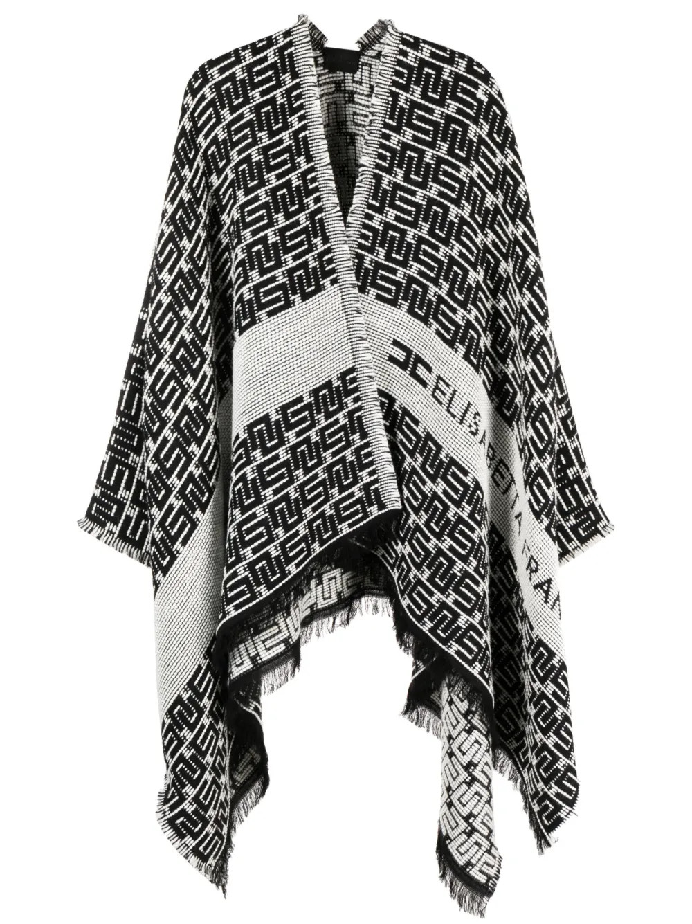 logo-embroidered knitted cape | Farfetch Global