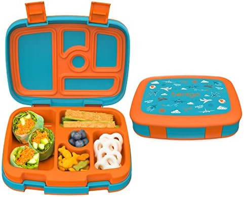 Amazon.com: Bentgo® Kids Prints Leak-Proof, 5-Compartment Bento-Style Kids Lunch Box - Ideal Por... | Amazon (US)