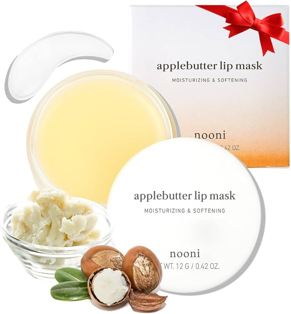 NOONI Applebutter Lip Mask with Shea Butter and Vitamins | Overnight Lip Mask, Hydrating Lip Balm... | Amazon (US)