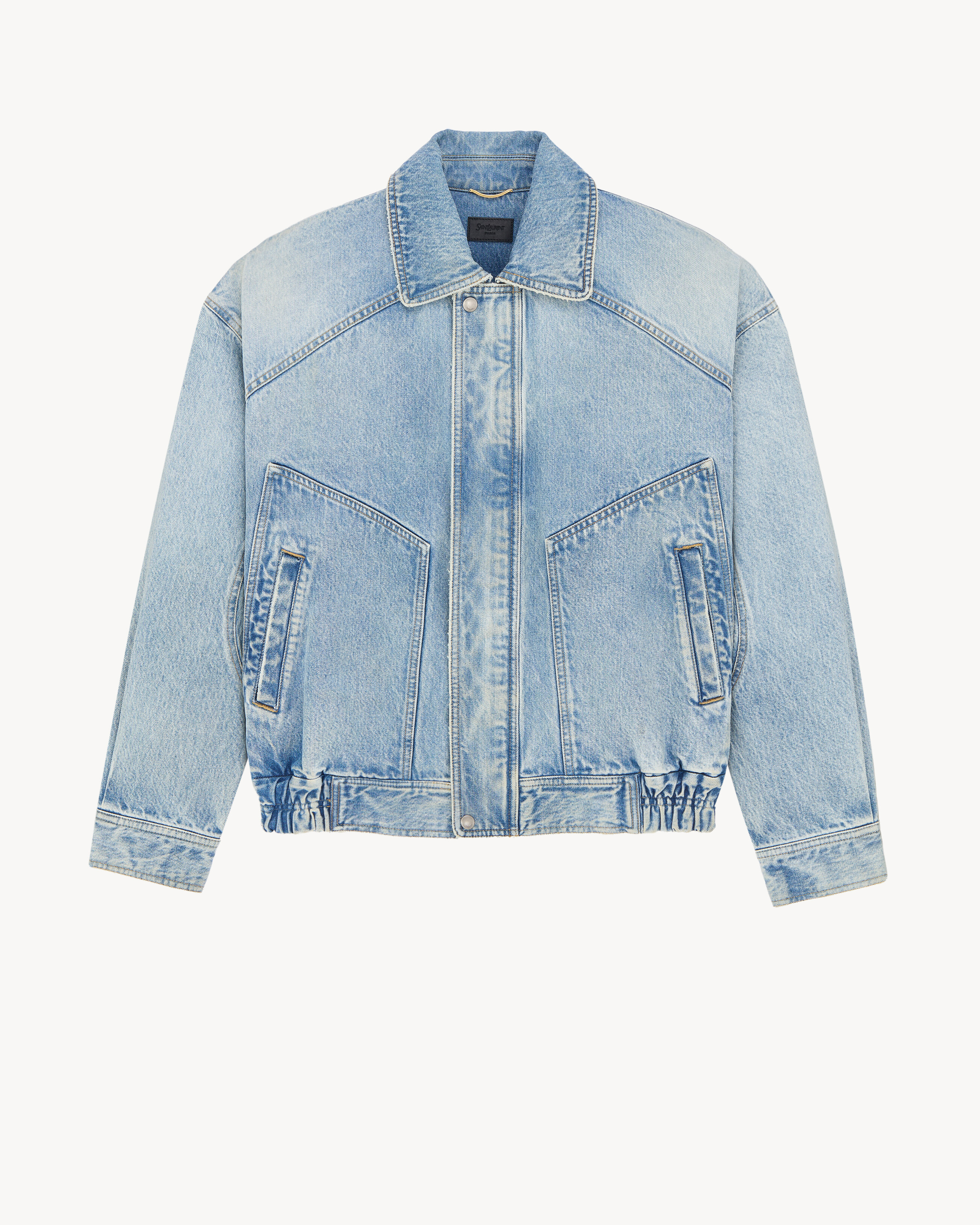 Saint Laurent Oversized Jean Jacket - Blue - Women - 4 | Saint Laurent Inc. (Global)