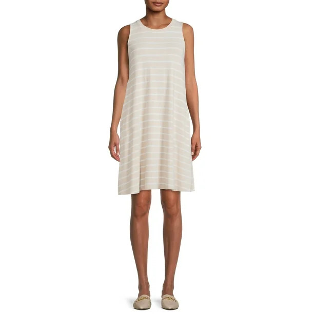 Time and Tru Sleeveless Knit Dress for Women - Walmart.com | Walmart (US)