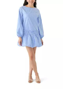 ENGLISH FACTORY Women's Stripe Balloon Mini Dress | Belk