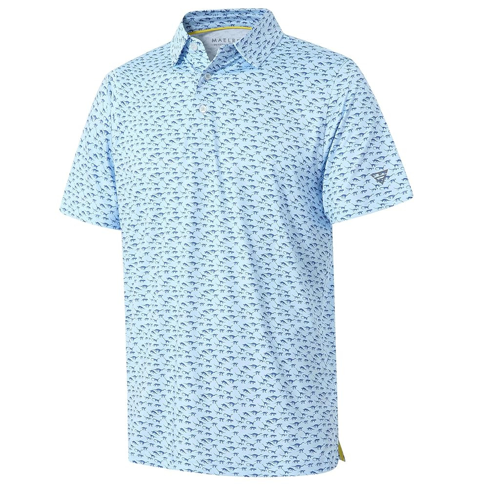 M MAELREG Boys Polo Shirt Short Sleeve Performance Dry Fit Stretch Funny Print Active Casual Coll... | Amazon (US)