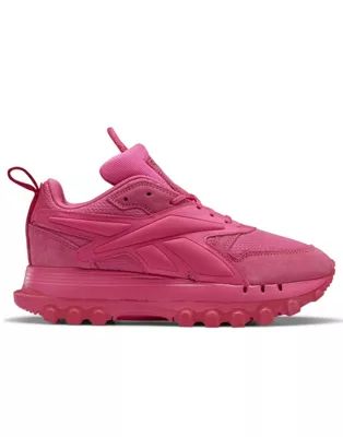Reebok x Cardi B Classic Leather sneakers in hot pink | ASOS (Global)
