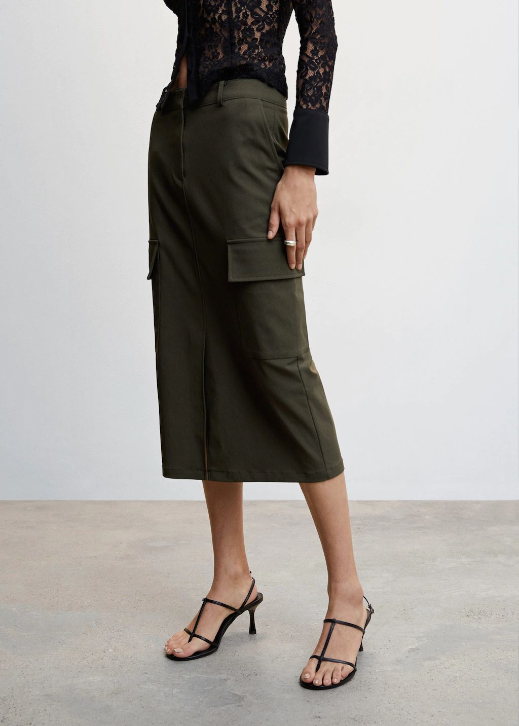 Pencil skirt with pockets -  Women | Mango USA | MANGO (US)