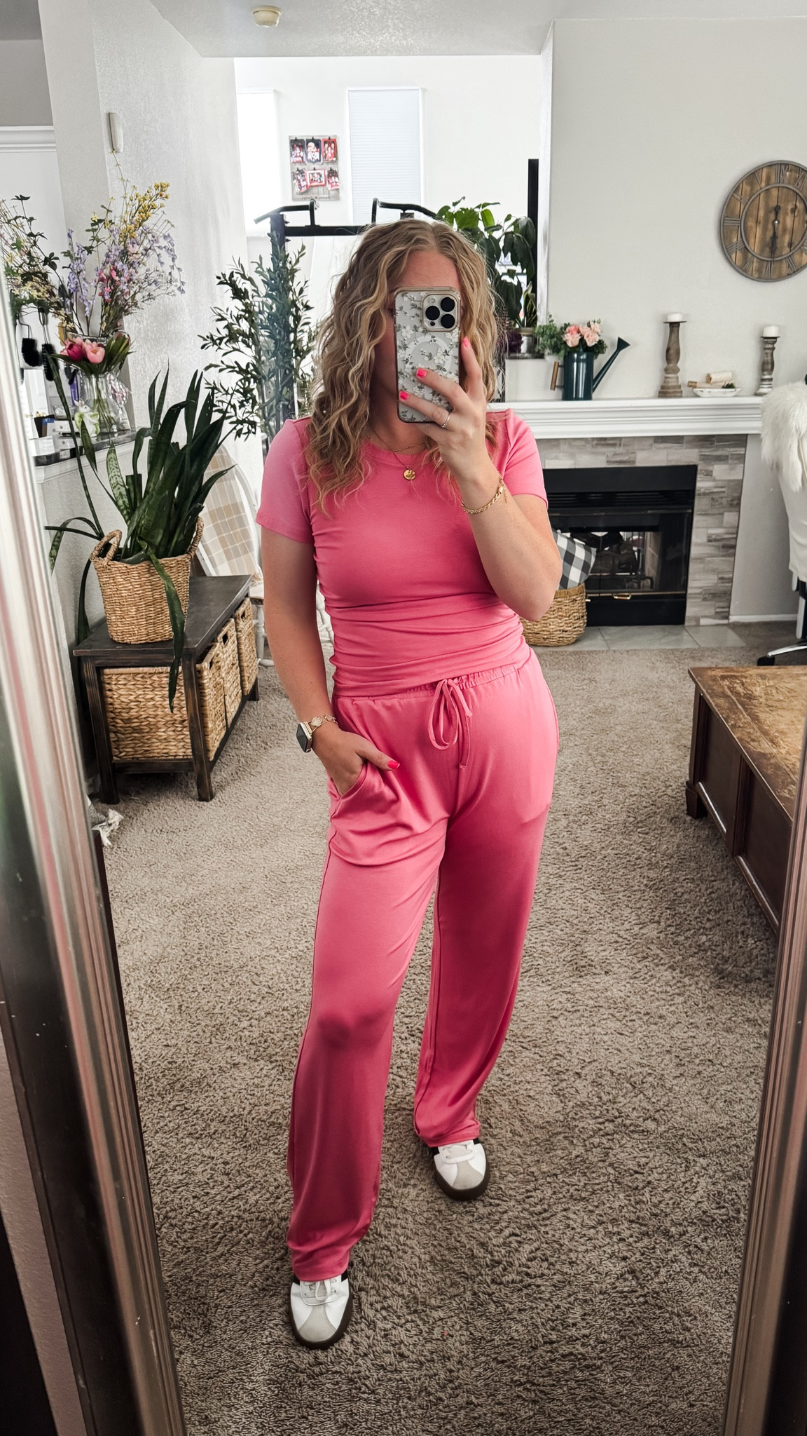Pink 2 piece matching set, fits tts, petite friendly 






outfit inspo, outfit ideas, casual outfits amazon, amazon outfits every day, spring outfits 2026, summer outfits, spring pajama set, lounge set, travel outfit, 

#LTKPetite #LTKSaleAlert #LTKootd