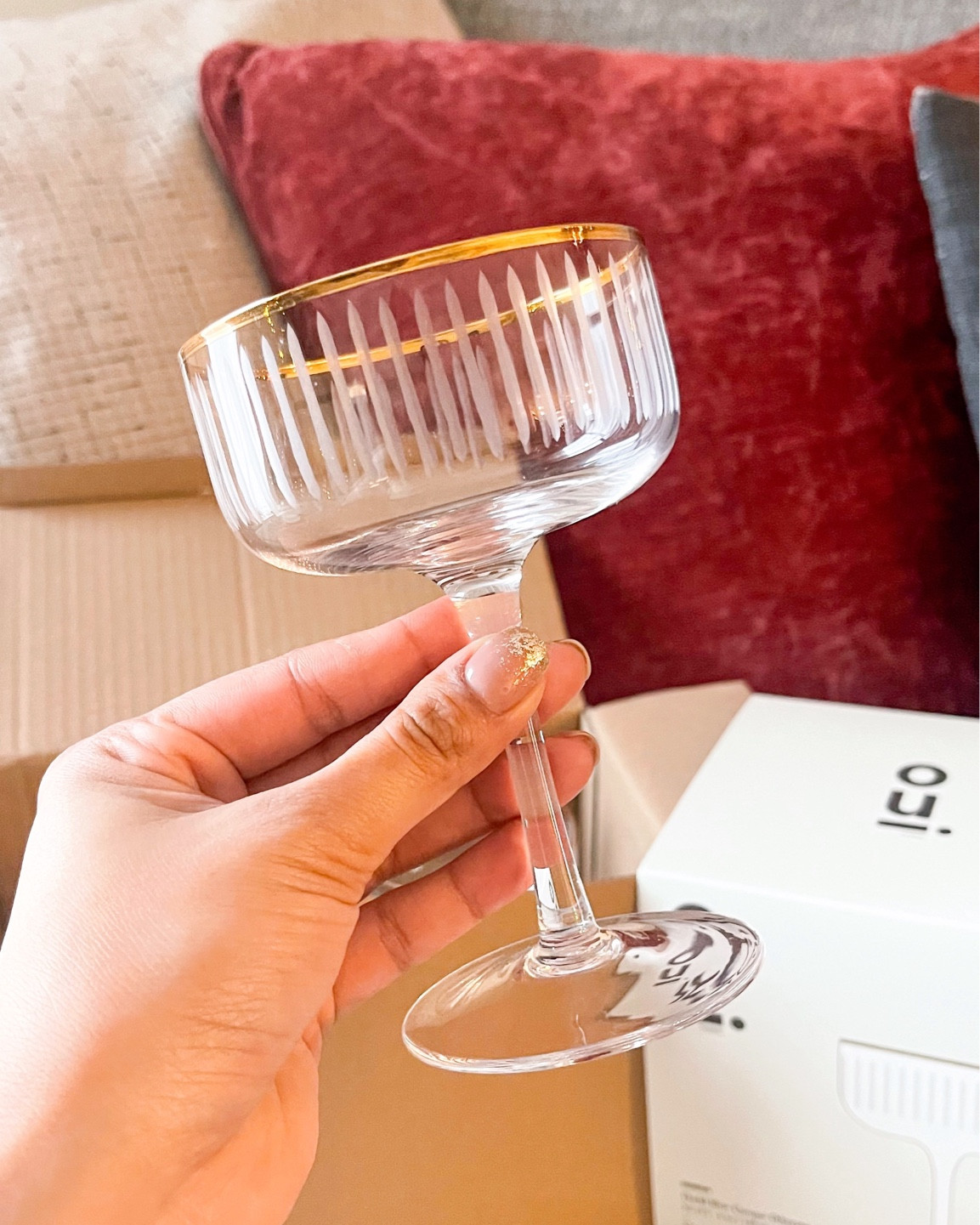 Gorgeous cocktail glasses. It’s the gold trim for me! #indigofinds #glassware 

#LTKHoliday #LTKhome #LTKunder50
