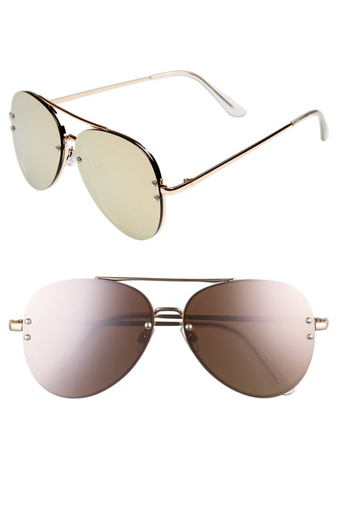 BP. 60mm Oversize Mirrored Aviator Sunglasses | Nordstrom